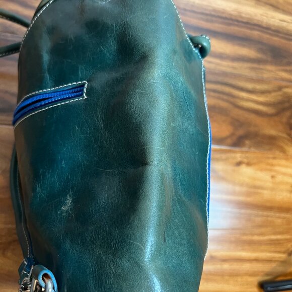 Vera Pelle Backpack Purse Green Leather main image 4